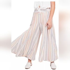 Striped Wide-Leg Pants